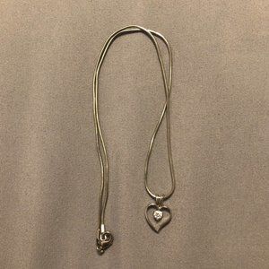 Heart with diamond Necklace